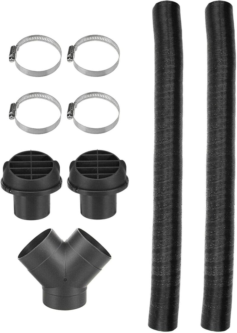 TZUTOGETHER Diesel Parking Heater Set, 75mm Warm Heater Duct Pipe, Air Outlet, Y-type Elbow & Clamps - Image 1